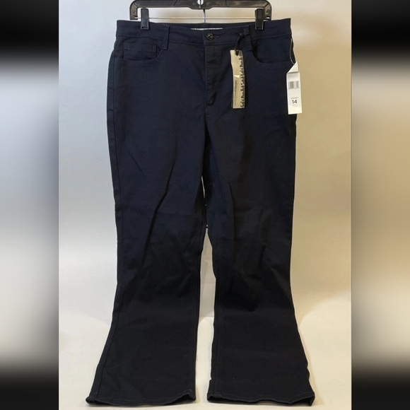 New Tags Jones New York LEXINGTON STRAIGHT LEG Women's Black Jeans Sz 12 WOMENS - Picture 5 of 5